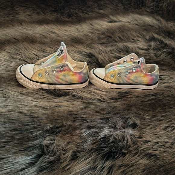 Converse all star girls size 5 low top tie dye shoes - Picture 4 of 5